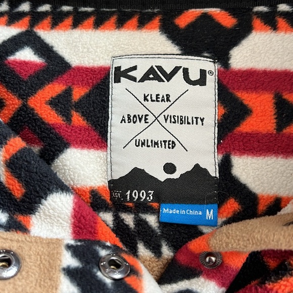 🔥RARE🔥COLOR/PATTERN🔥KAVU Cavanaugh Fleece Jacket - Women's M🔥 - Picture 3 of 5
